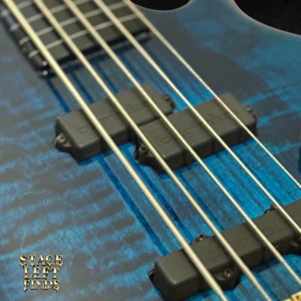 Pedulla Pentabuzz Arctic Blue AAA Flame Maple Mike Pedulla