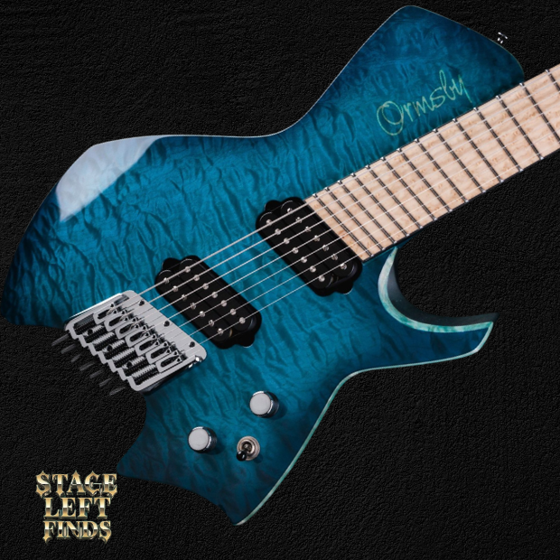2024 Ormsby Single Cut Blue Quilt 7-String Multiscale