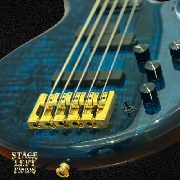 Pedulla Pentabuzz Arctic Blue AAA Flame Maple Mike Pedulla